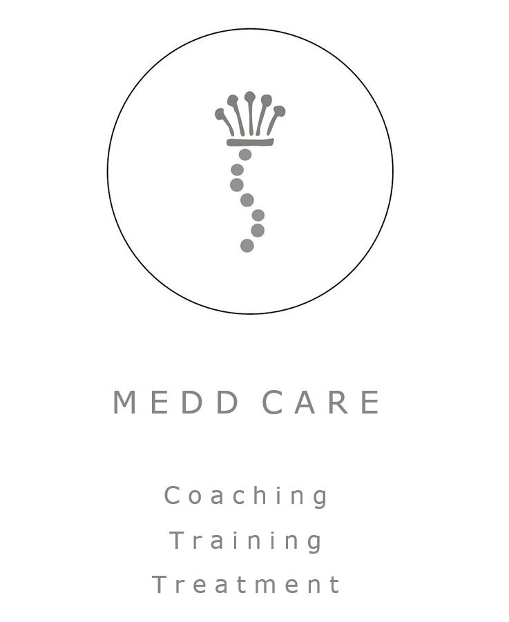 Logo M E D D   C A R E   Coaching Training Treatment